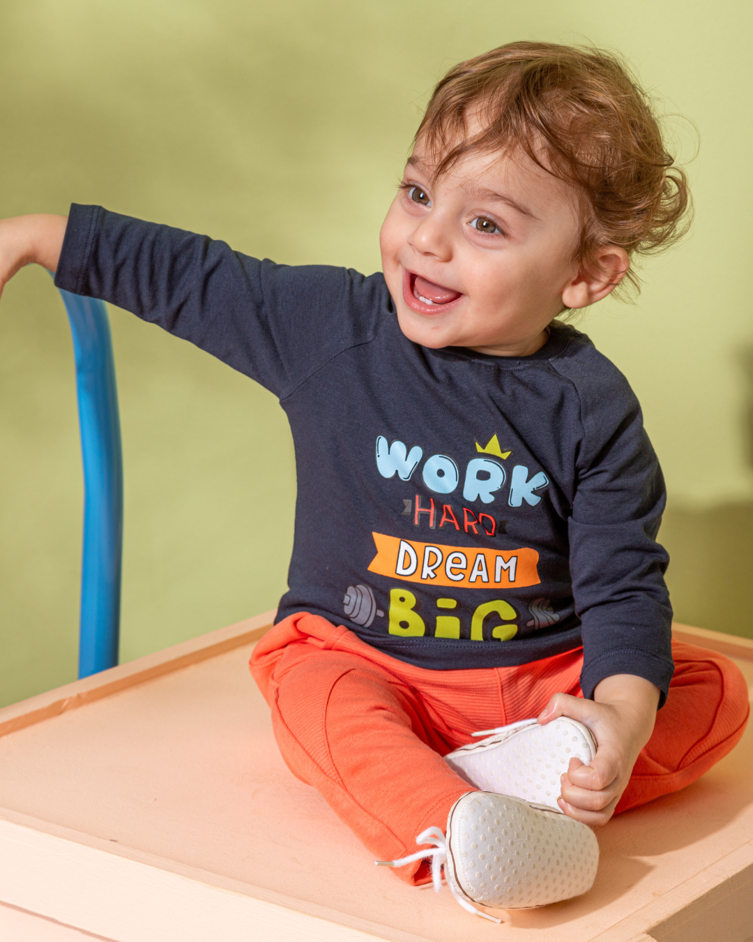 Work Hard NB Beigeامه orلادي بيبي