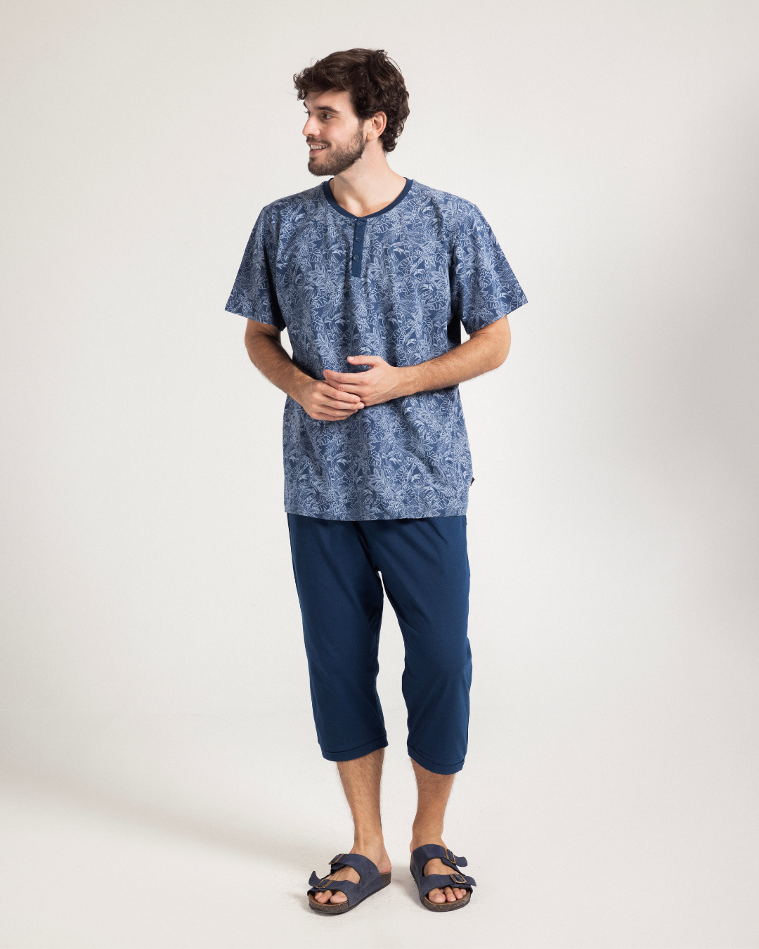 Summer vibes 2 half sleeve men's pajamas