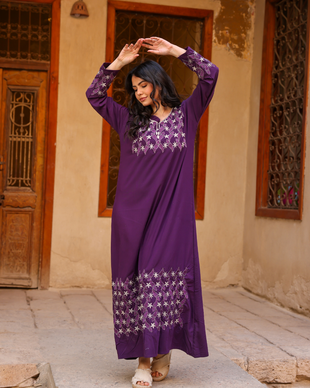 Dicron shirt, gentle, long embroidery, 7