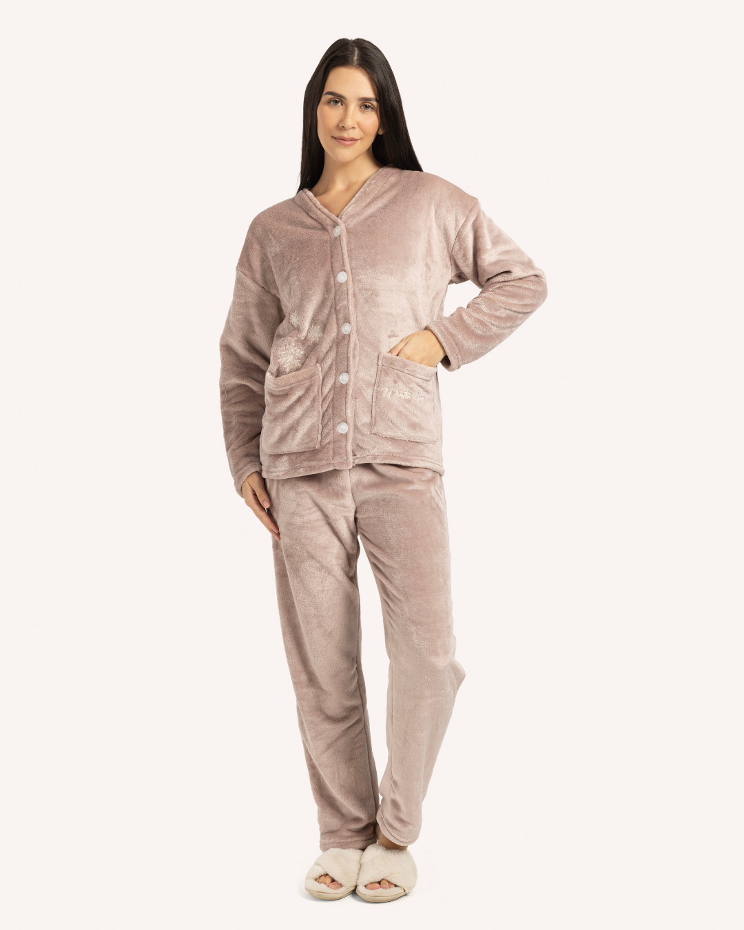 Women Pajama with buttons Winter Days