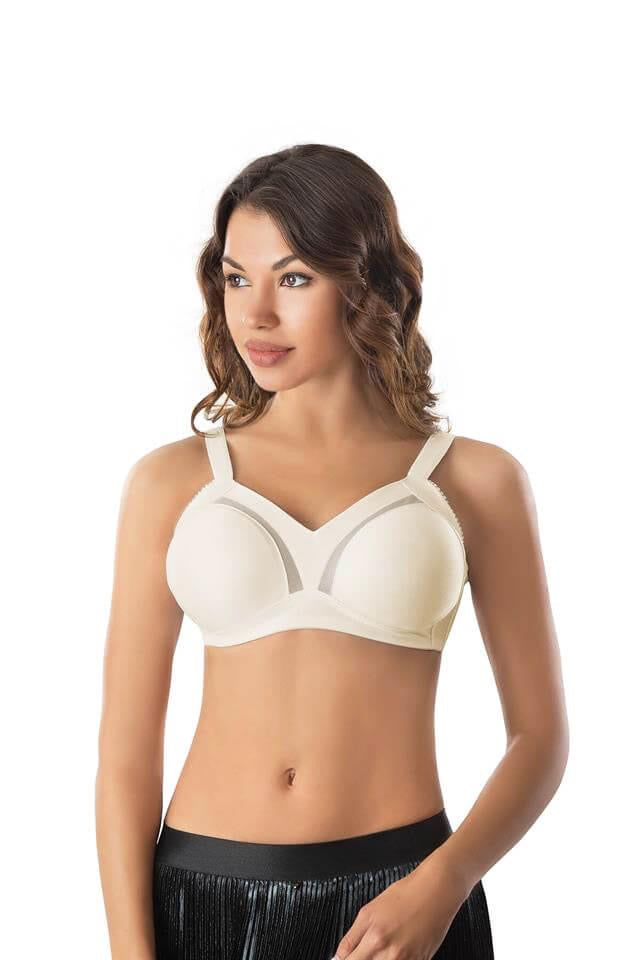 Lightly padded bra without support