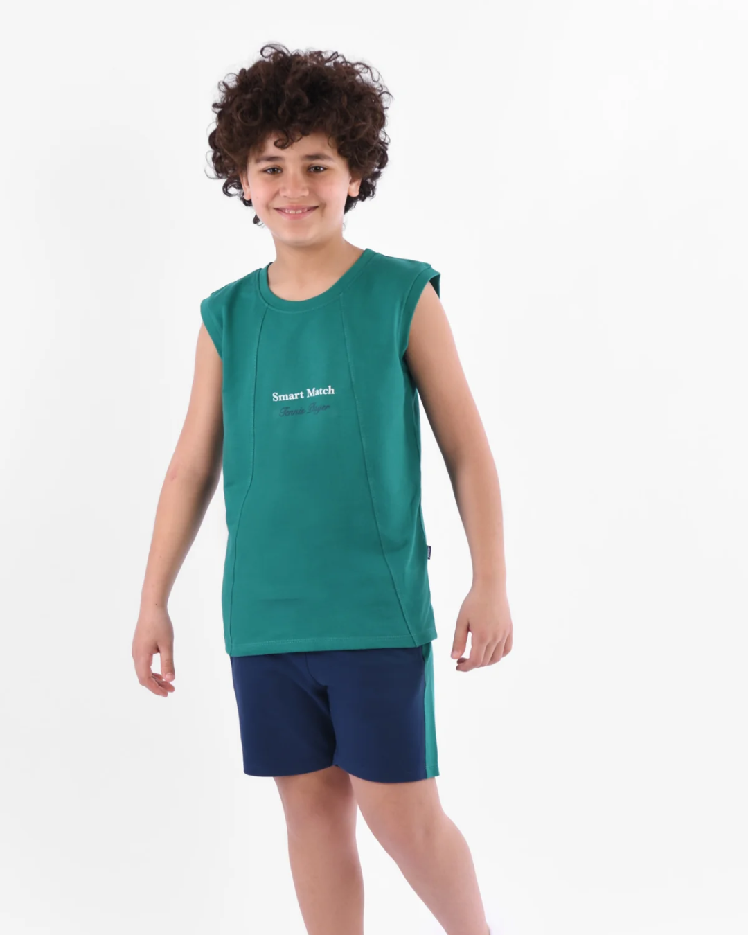 Tennis Club Boys' pajamas, printed T-shirt and shorts
