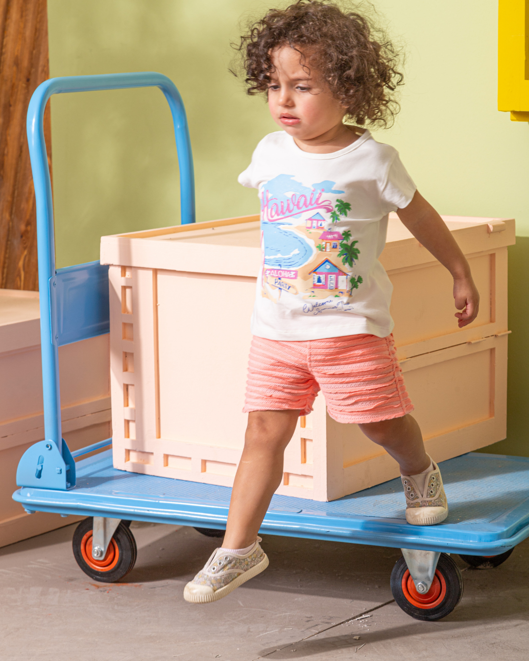 Hawaii Aloha Party Beigeامه بناتي بيبي