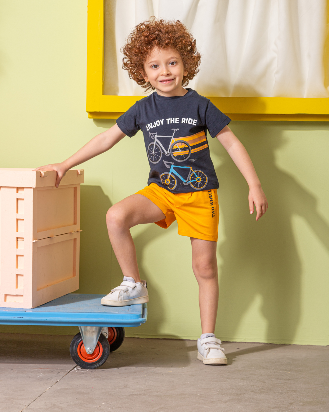 ENJOY THE RIDE WHEELS Beigeامه orلادي بيبي