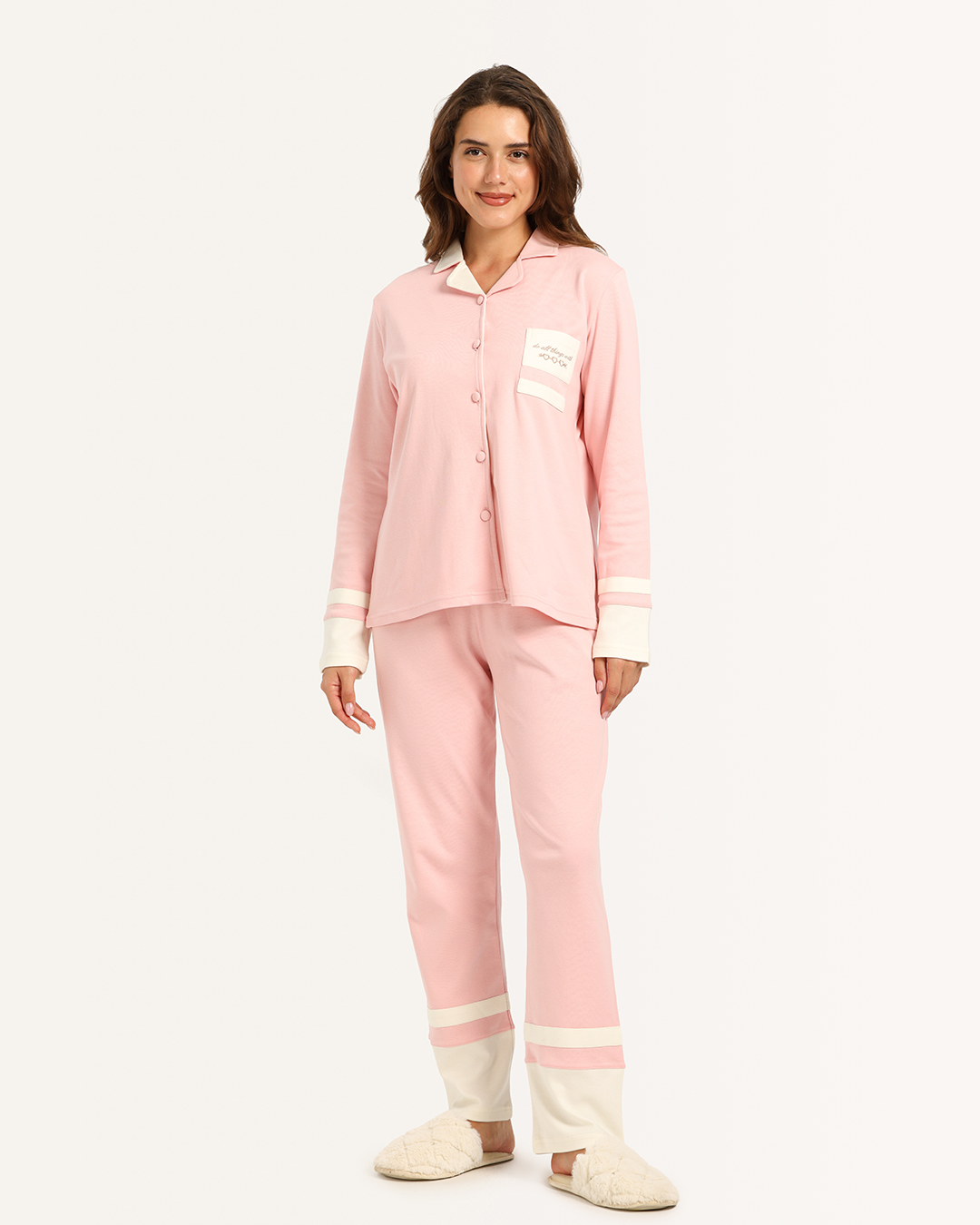 Women's pajama bottoms, bicolor