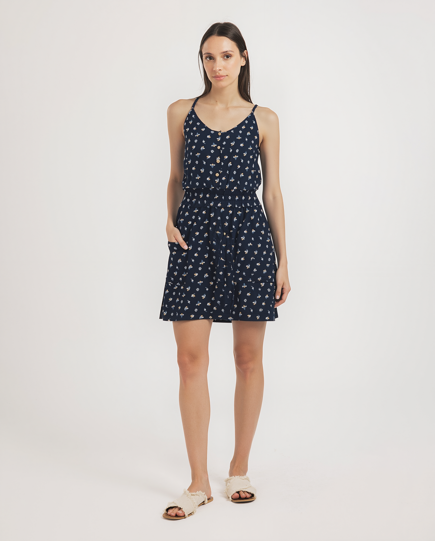 Flower Queen Women's Modal Lycra Printed Short Bodysuit