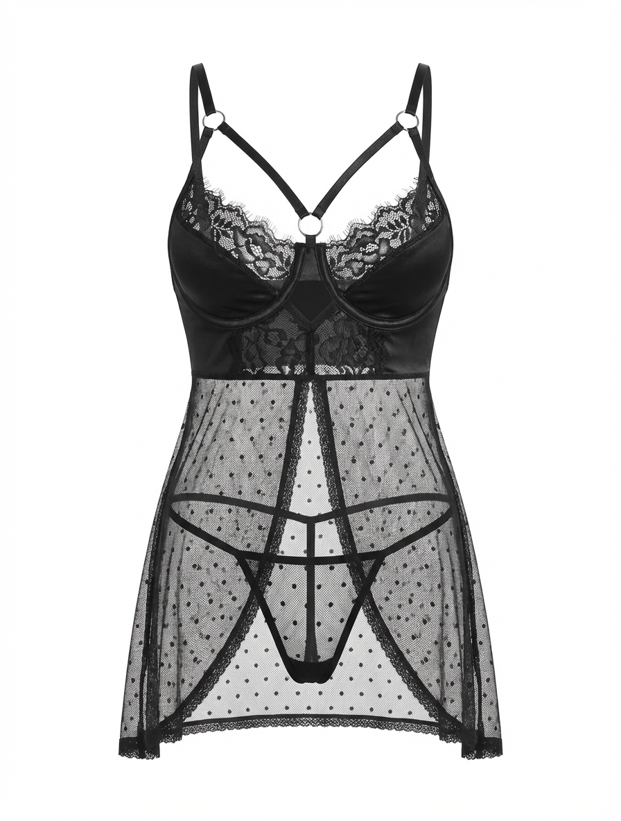 BD Lingerie A Mis Un Southien-Gorge Ouvert de L'Mam Deux Pièces