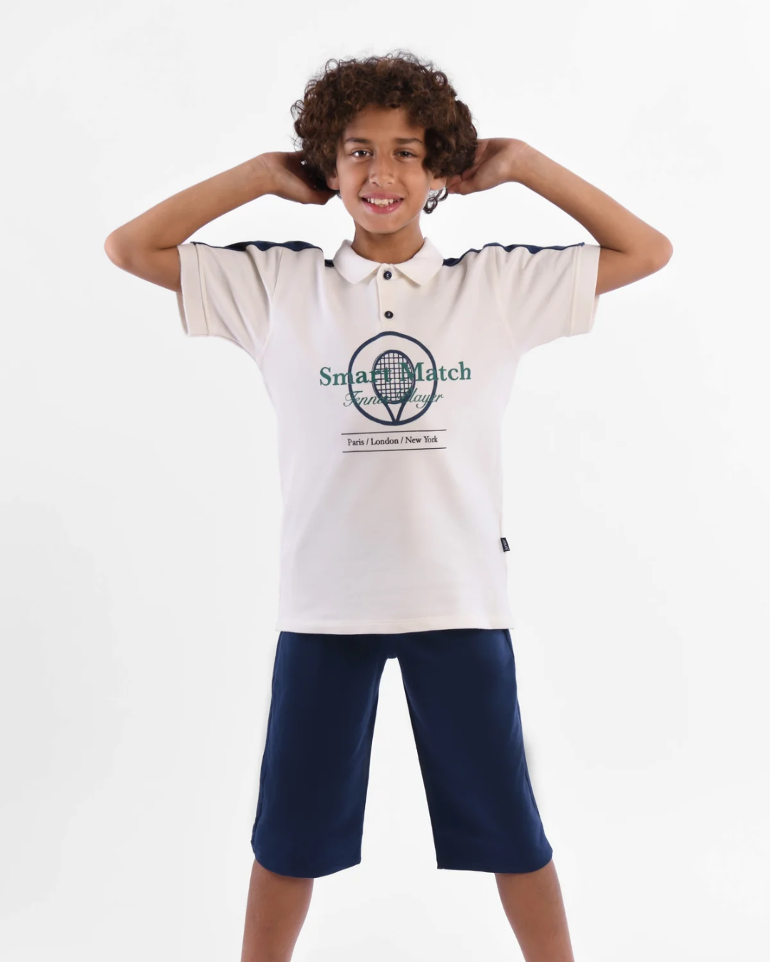 Tennis Club boys pajamas printed with pentagram