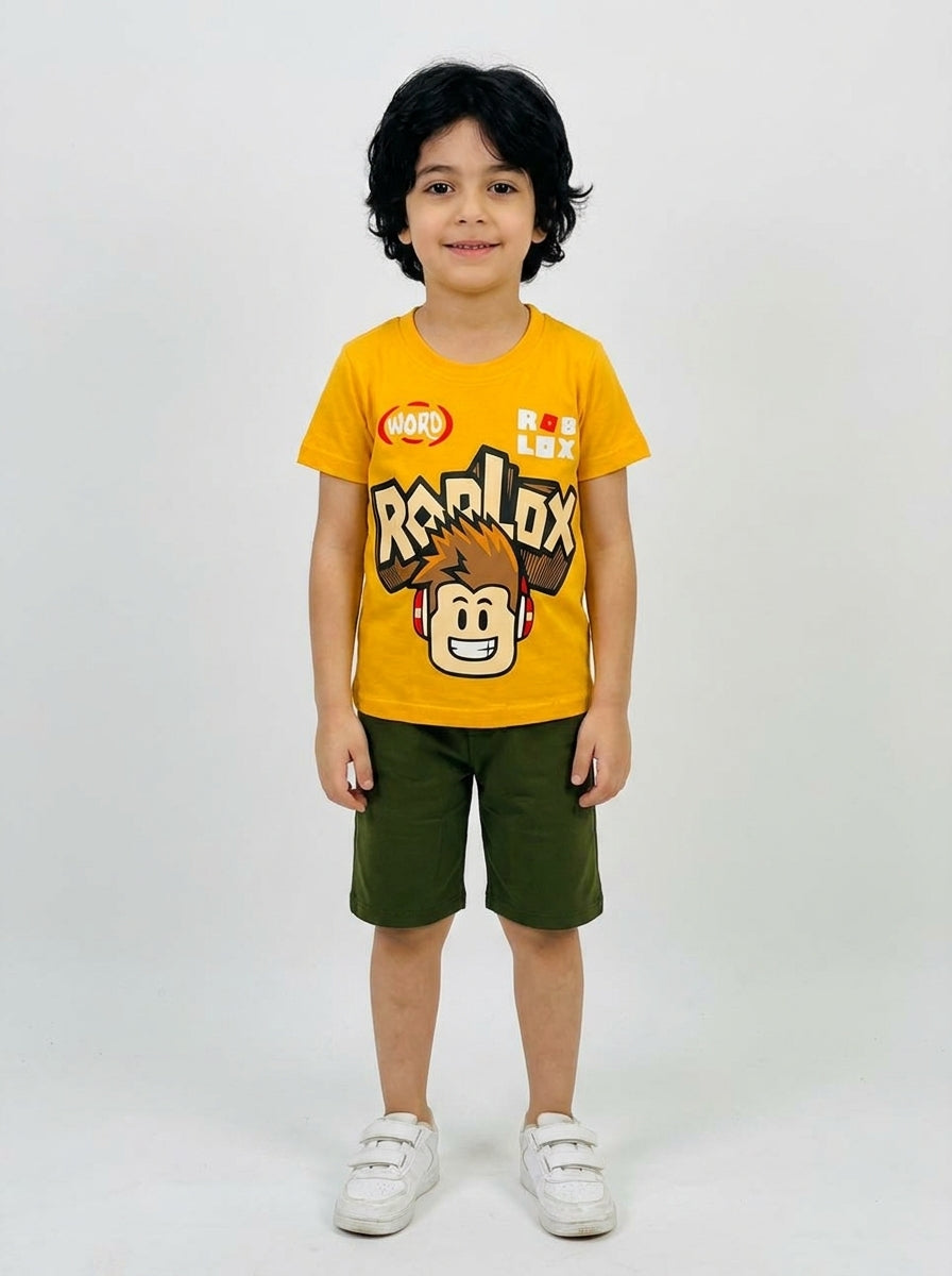 بجامة شورت اولادي وسط roblox