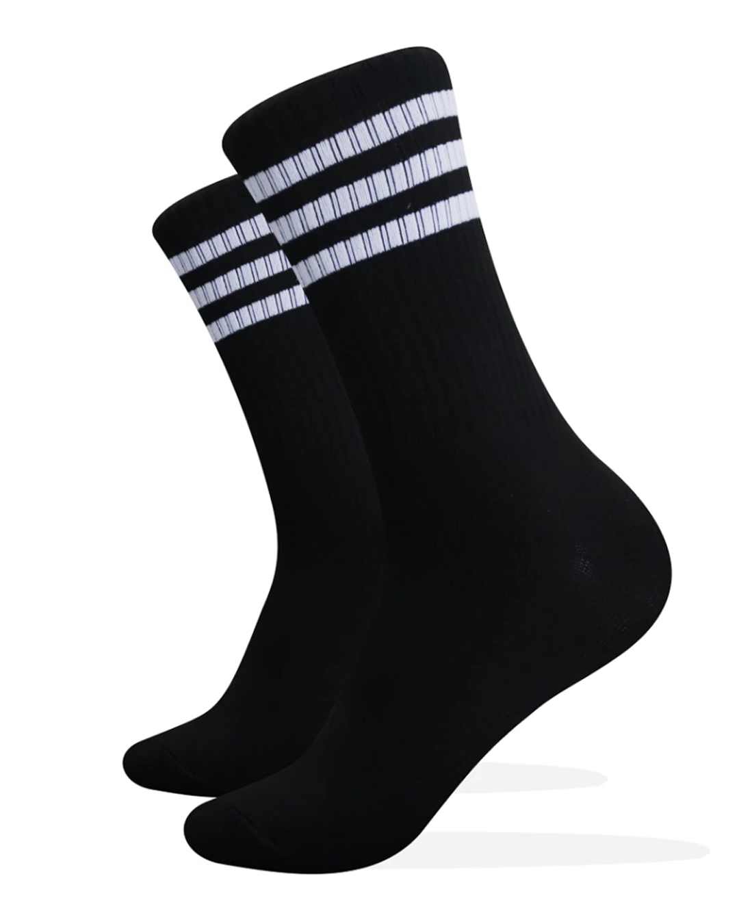 Plain Lycra Women's Two-Striped Socks