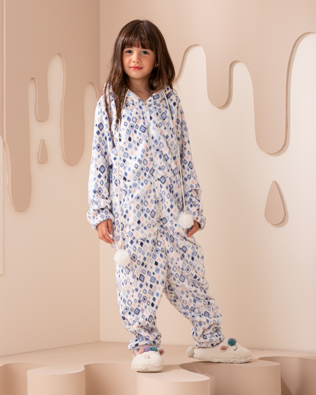 Diamonds girls long sleeve bodysuit