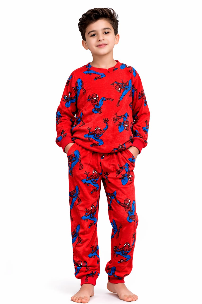 بيجامه قطن خريفي وسط اولادي