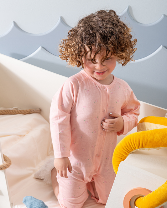 Onesie cotton with spring roses