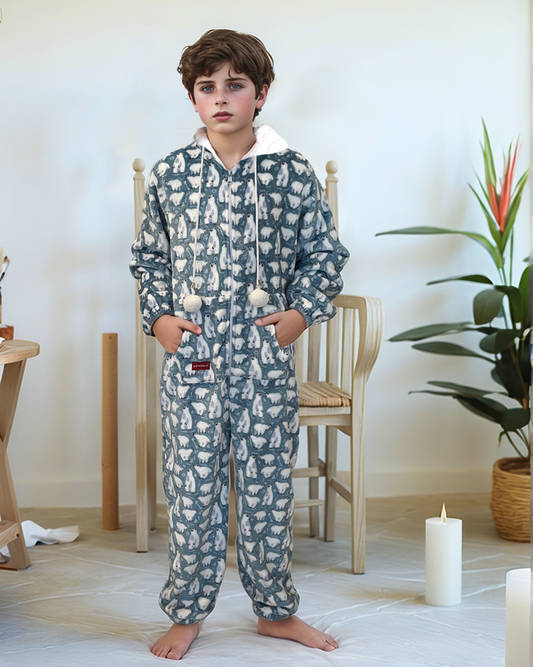 White Polar Bear Boys' Bodysuit