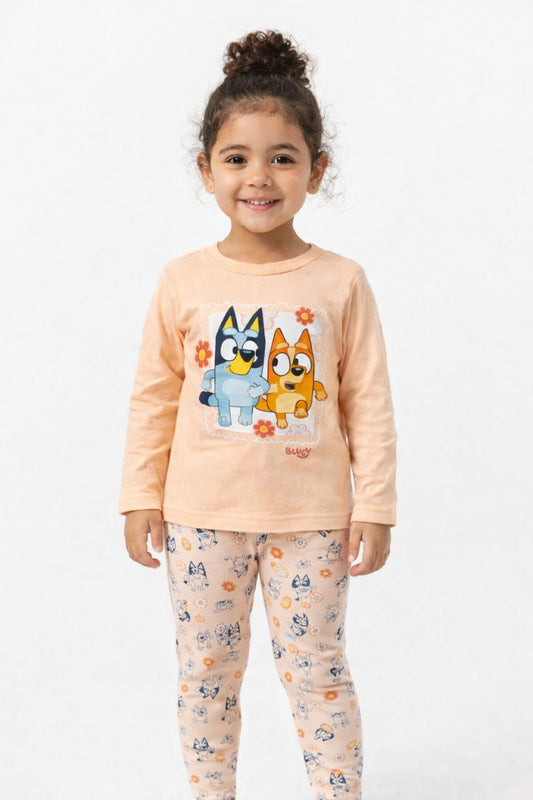 بيجامه قطن وسط بناتي