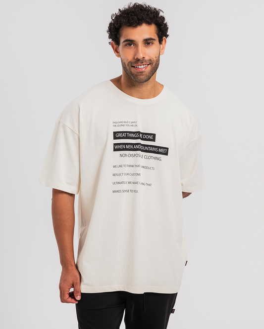 Great Things are done Men's half sleeve T-shirt