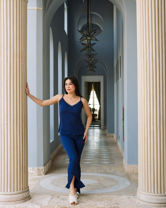 Geometric vibes lady Women's pajamas, suspenders and trousers