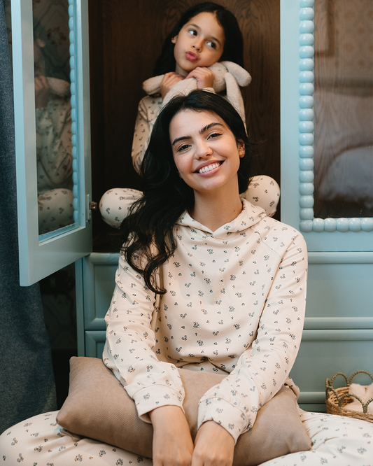 Pajamas with winter roses