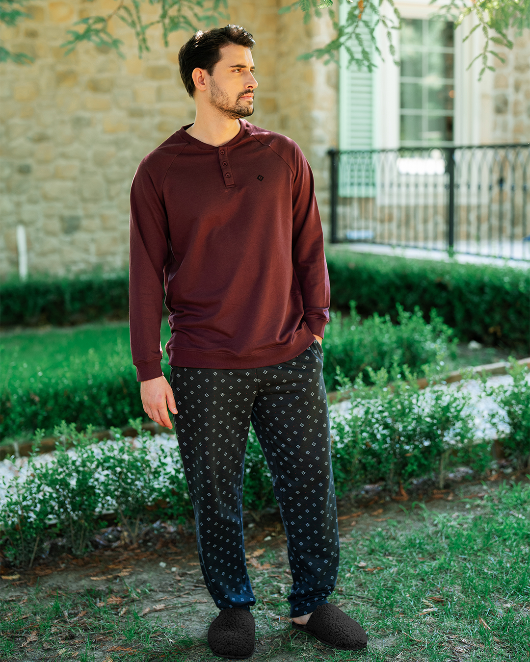 Pajama Pants small geometric