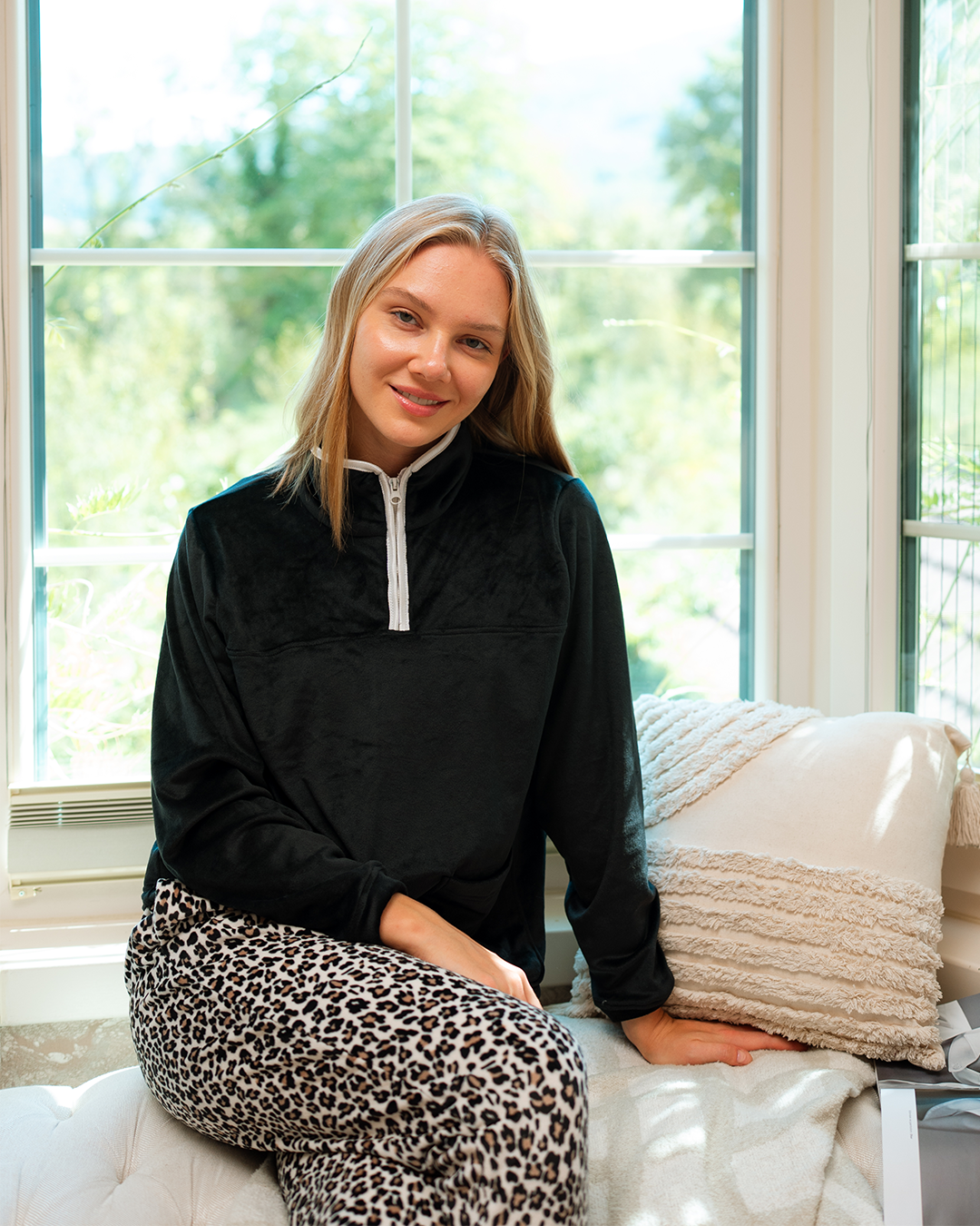 Velvet Pajama with Zipper