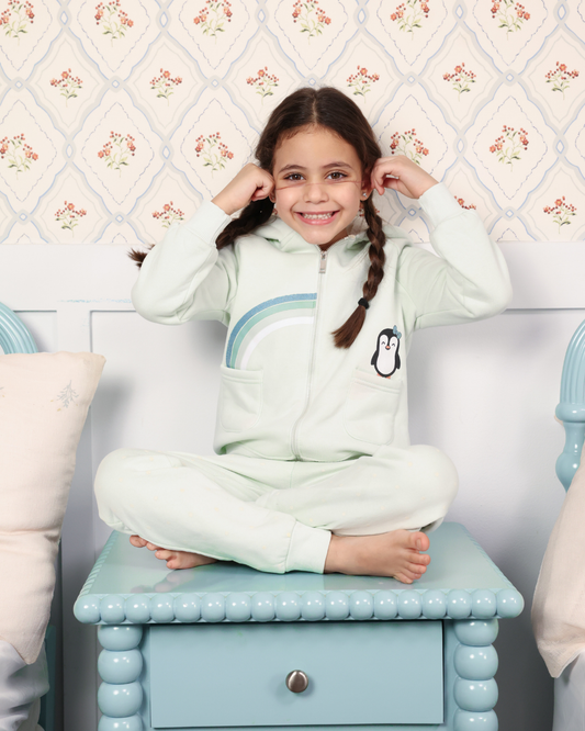 Dotted pajamas in a way