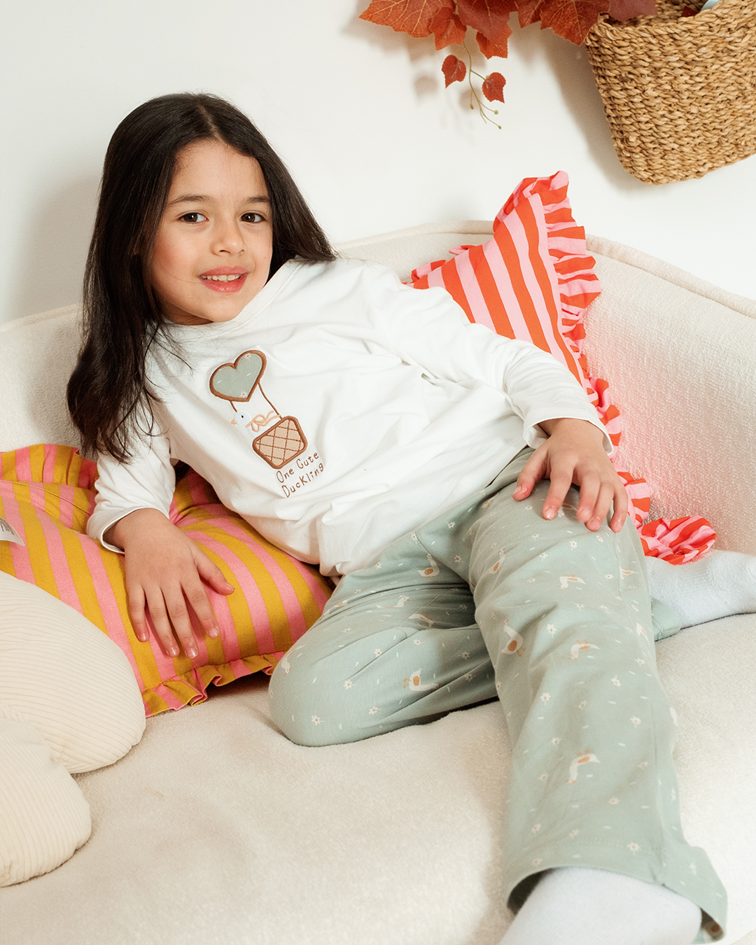 بيجاما بناتى بكم بط صغير