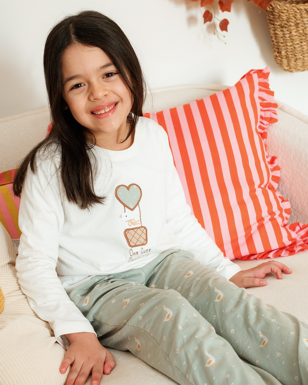 بيجاما بناتى بكم بط صغير