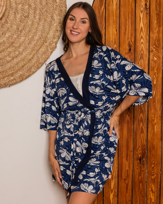 Femi florals women's modal robe