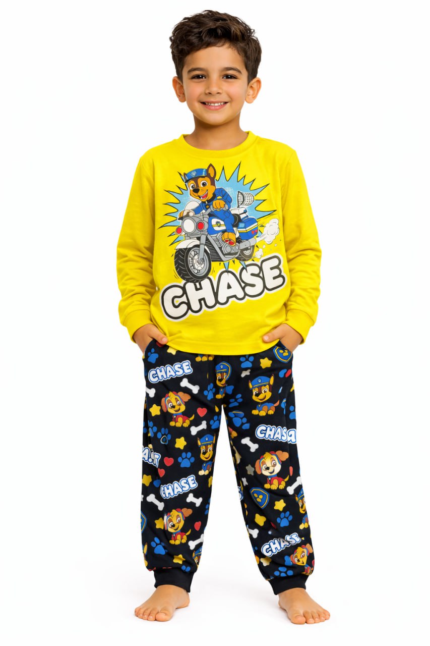 بيجامه قطن خريفي وسط اولادي