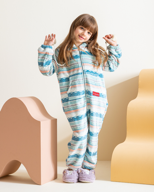 Christmass Pattern Girls Polar Printed Bodysuit