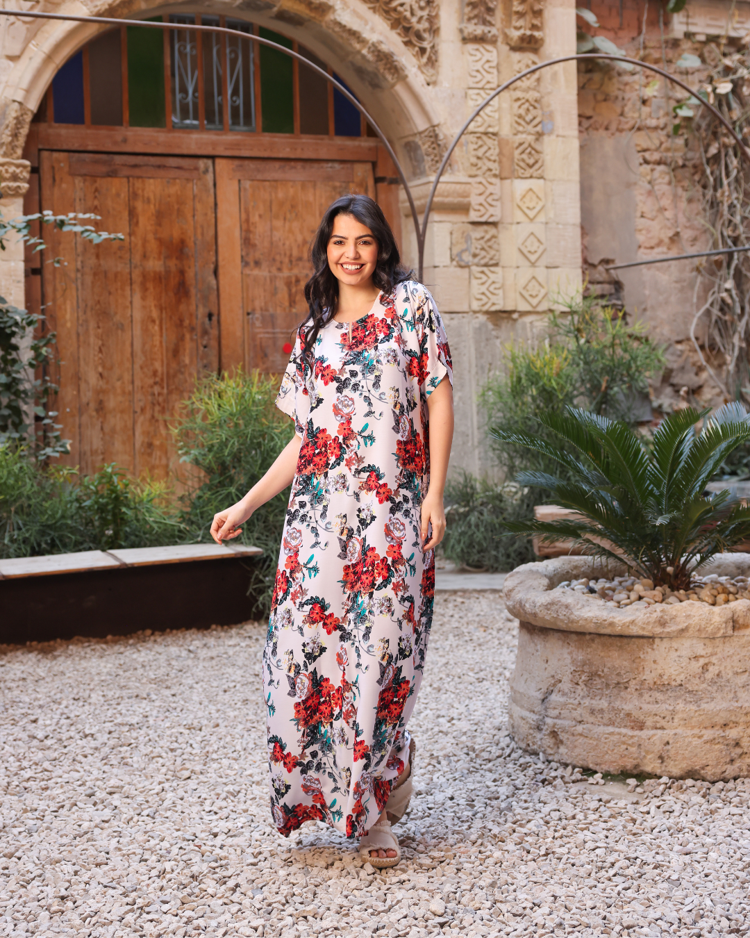 142 Viscose half sleeve shirt with pattern