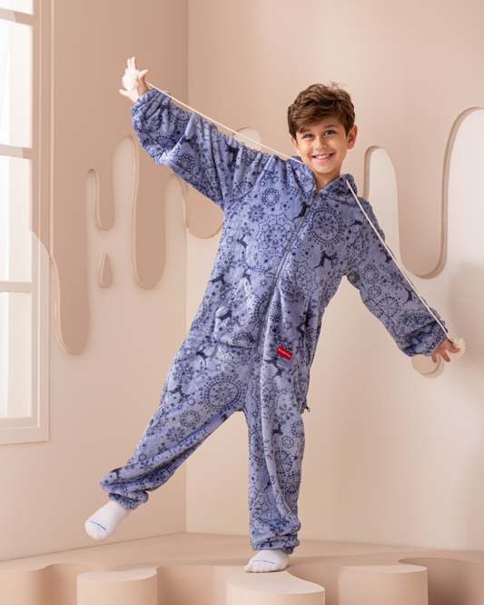 Winter circles My children's jumpsuit