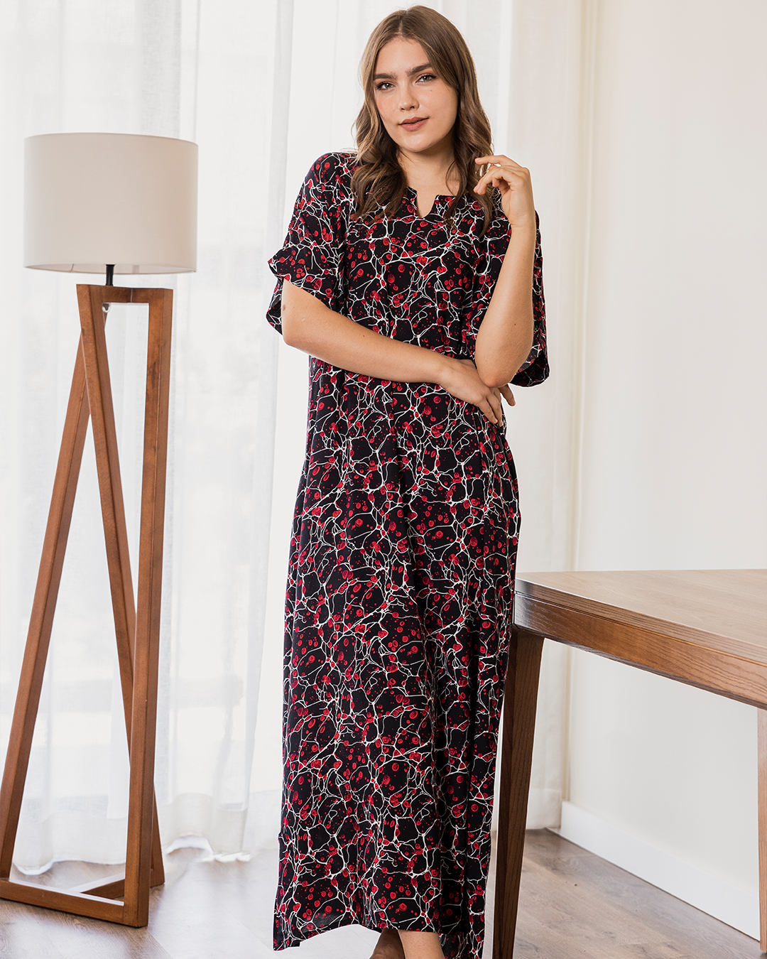 124 viscose shirt with half sleeves