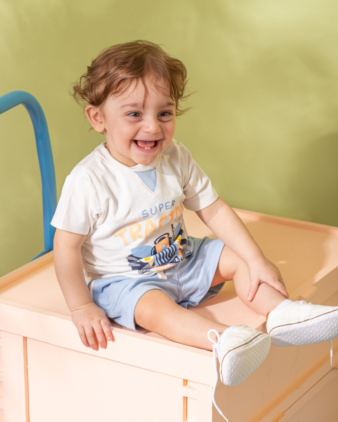 Super Tractor  NB Beigeامه orلادي بيبي