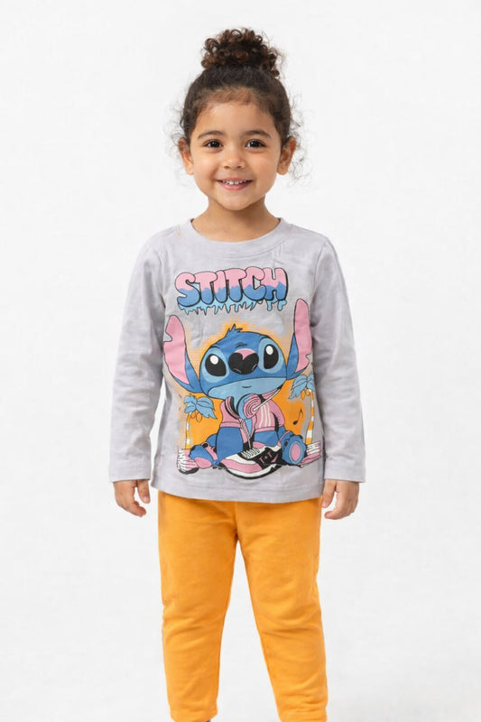 بيجامه قطن وسط بناتي