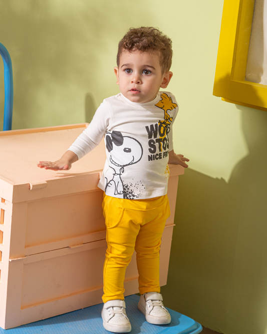 Wood Stock Friends NB Beigeامه orلادي بيبي