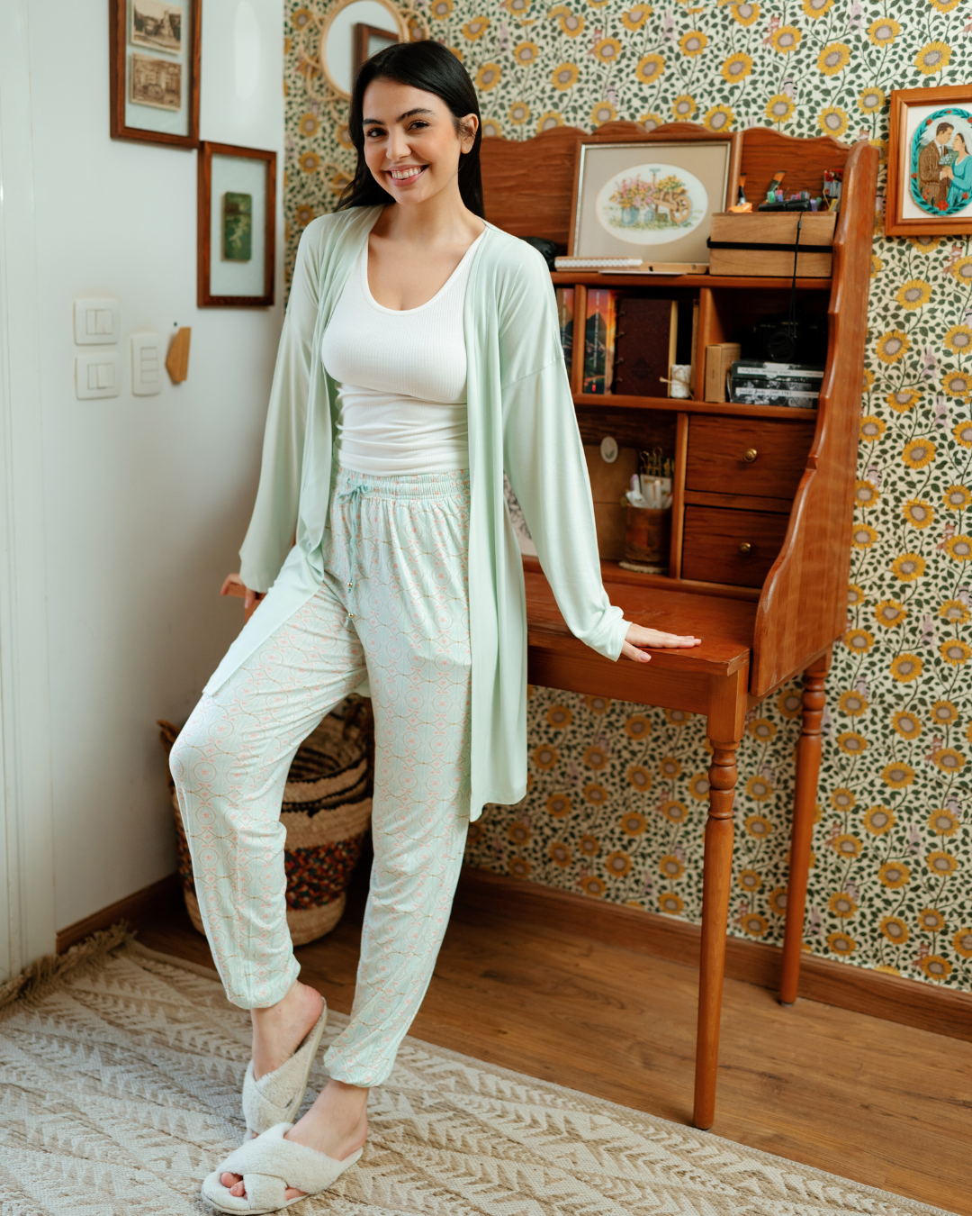 Women's Pajama Set 3 Pieces Spring Colors