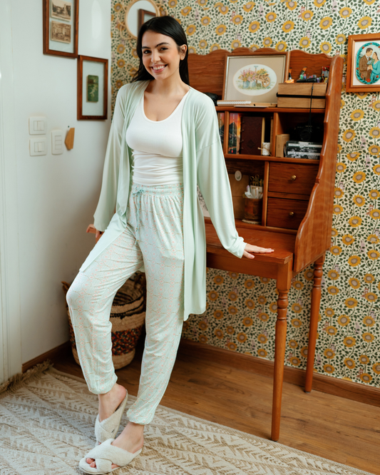 Women's Pajama Set 3 Pieces Spring Colors