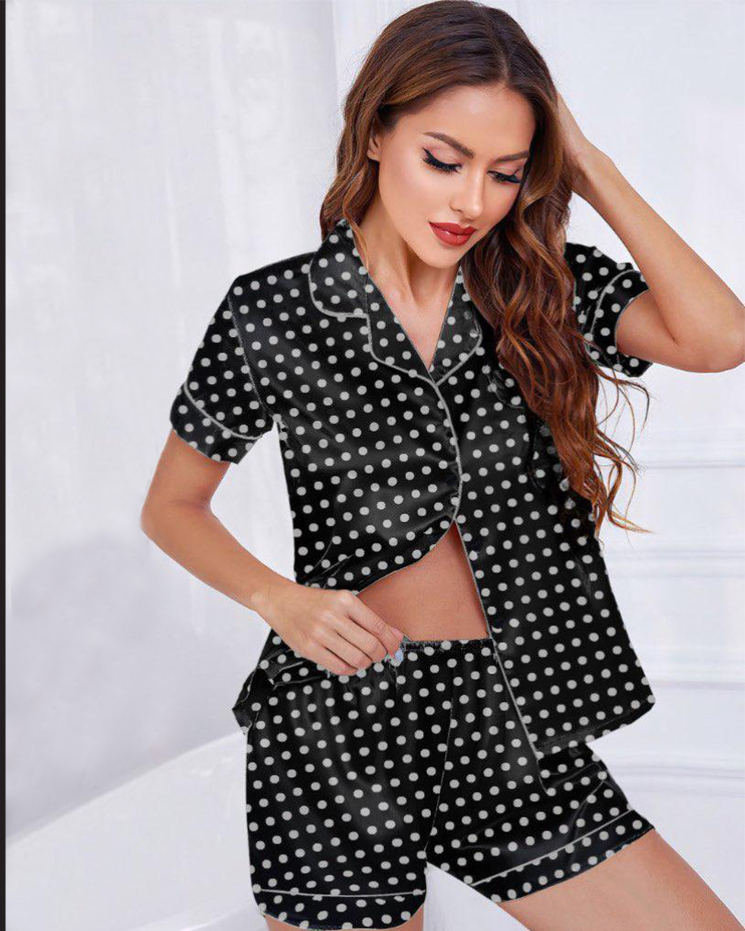 Women's pajama shorts dotted