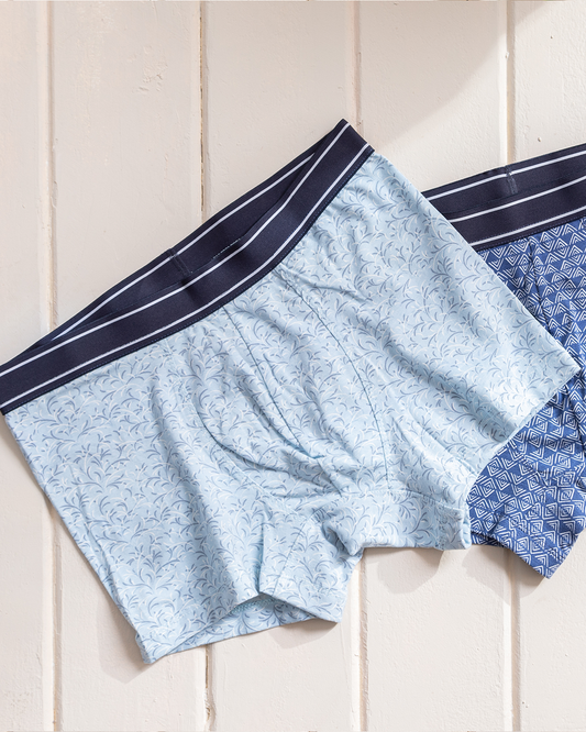 Men's boxer with sea wave print