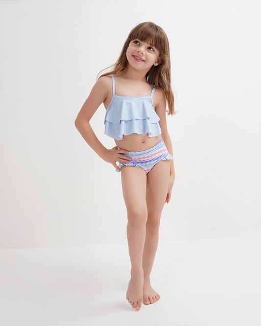Mermaid two-piece swimsuit for girls