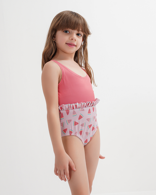Watermelon girls' swimsuit