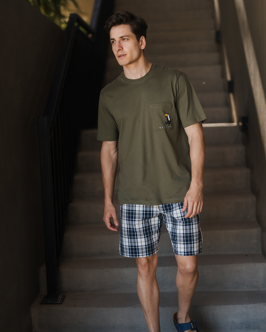 Men's plaid shorts
