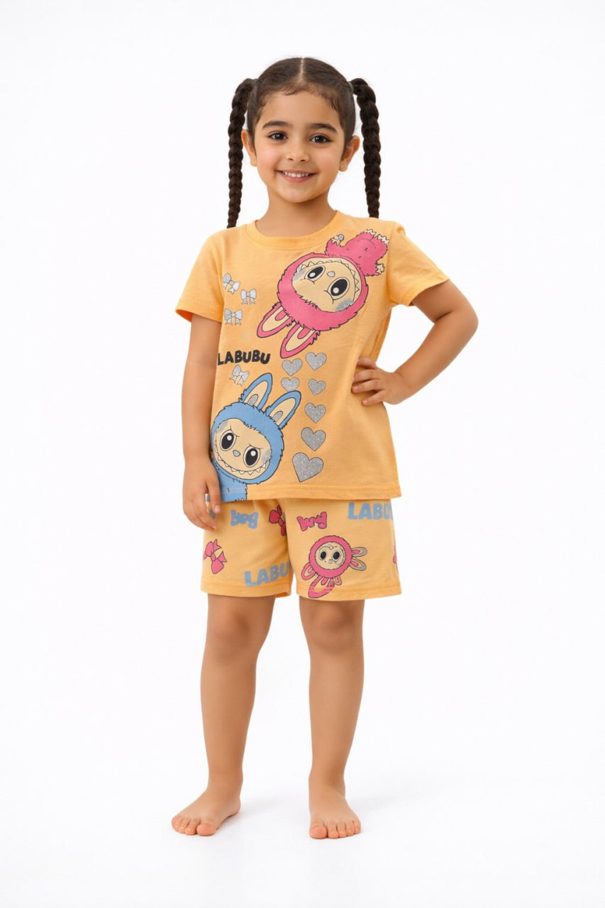 بيجامه صيفي وسط بناتي