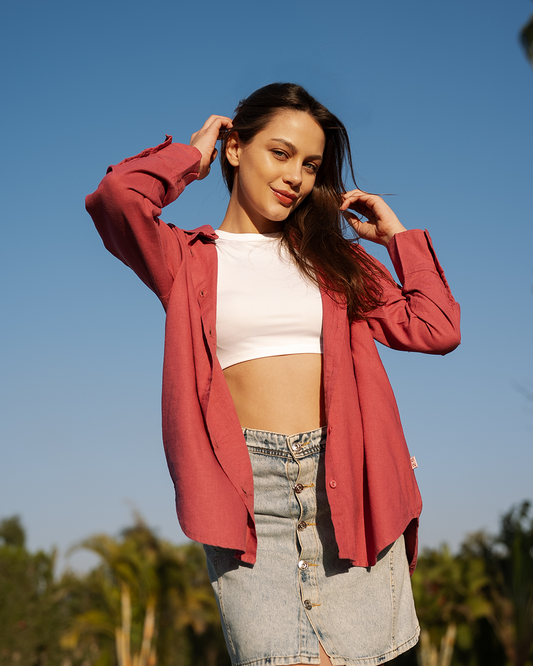 Over Sized Linen Shirt