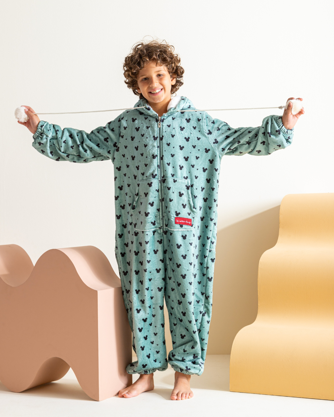 Mickey mouse Boys Printed polar onesie