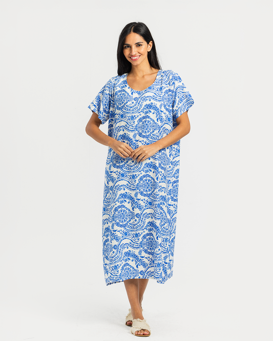 65 Printed Half Sleeve Viscose Shirt