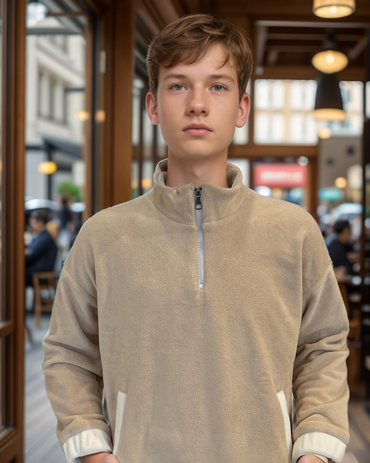 Half Zipper Kids Jacket Long sleeve children's jacket