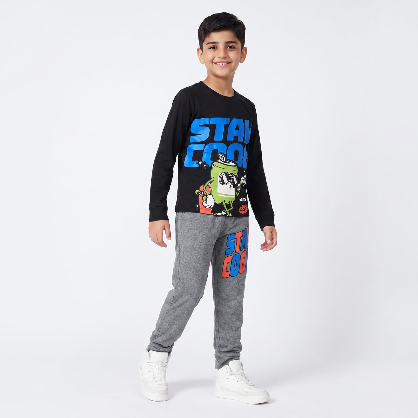 بجامه خريقى قطن اولادى staycool