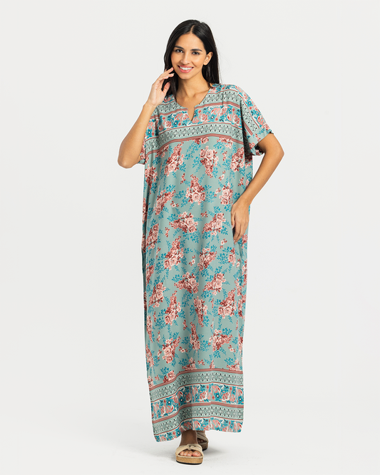 Printed Short Sleeve Viscose Shirt 68